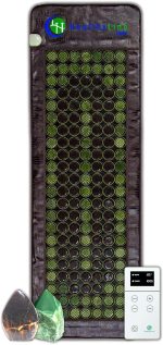 HealthyLine Far Infrared Heating Pad - Hot Stones Jade Tourmaline - Negative Ions - Mesh JT Mat Full 7224 Soft Light InfraMat Pro? - Image 2